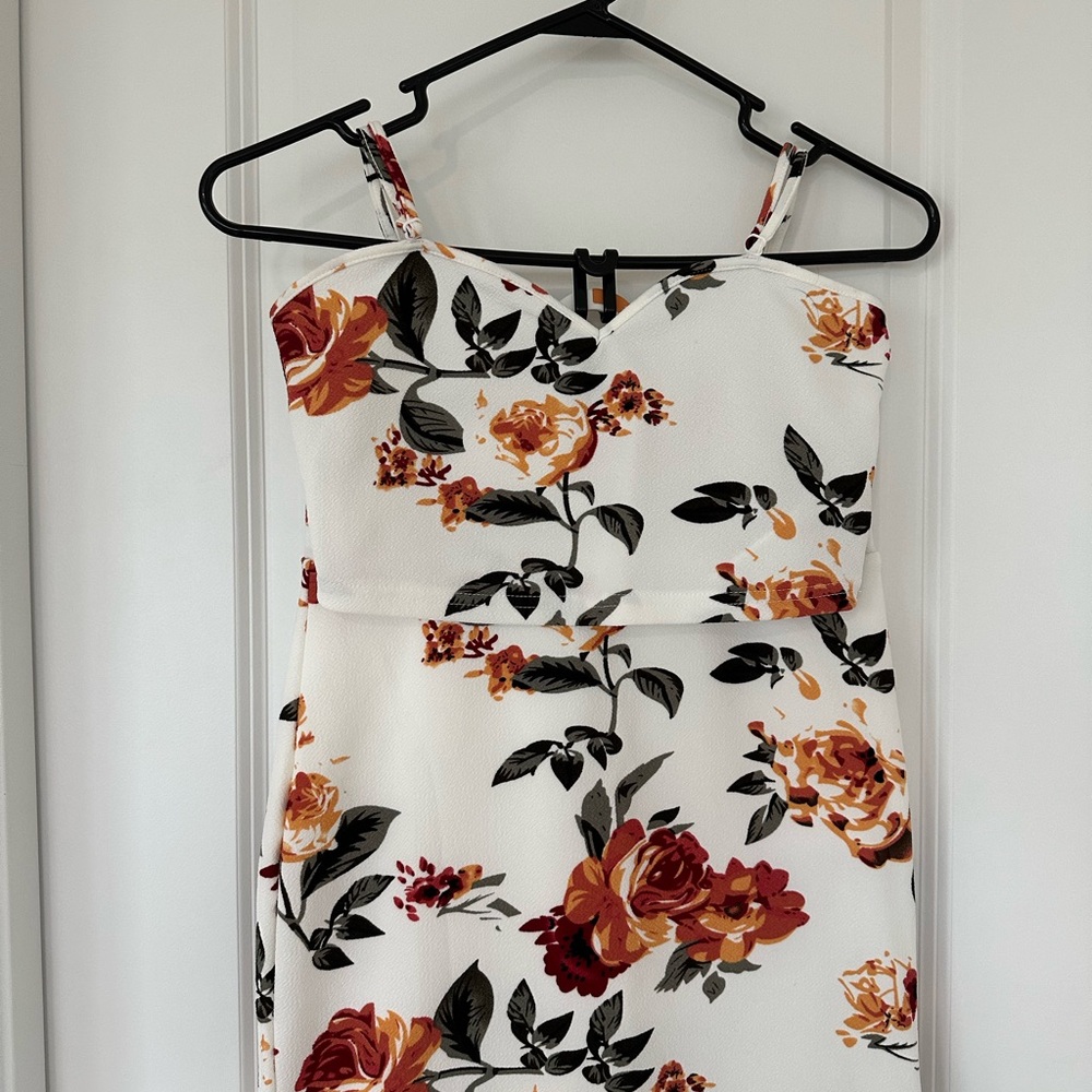 SHEIN Orange Mini Sundress Spaghetti Strap 2 Piece
